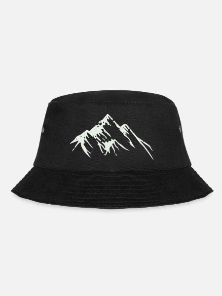 mountains 001 - Bucket Hat - Schwarz