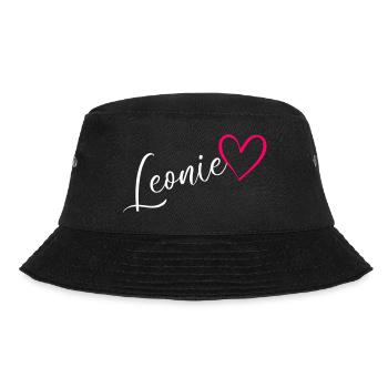 Léonie Nom Prénom Rose coeur - Bob - noir - Devant - Lela (165cm)
