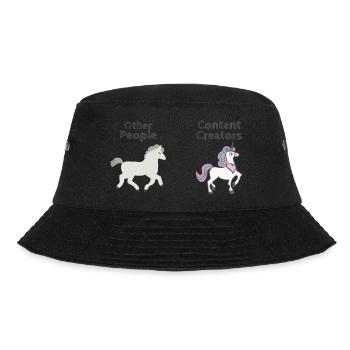 Content Creators - Other People - Bucket Hat - Schwarz - Vorne - Lela (165cm)