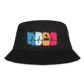 Model Railway Herzschlag Railway Locomotive - Bucket Hat - black - Front - Lela (165cm)