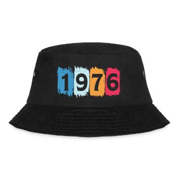 Retro 1976 t-shirt 76 vintage 1976 - Bucket Hat - black - Front - Lela (165cm)
