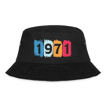 Retro 1971 t-shirt 71 vintage 1971 - Bucket Hat - black - Front - Lela (165cm)