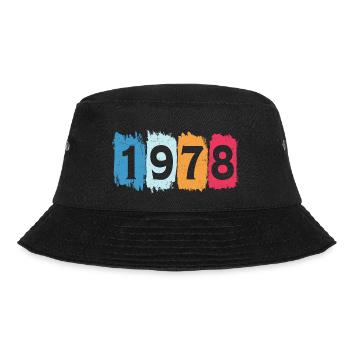 Retro 1978 t-shirt 78 vintage 1978 - Bucket Hat - black - Front - Lela (165cm)