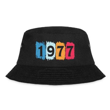 Retro 1977 t-shirt 77 vintage 1977 - Bucket Hat - black - Front - Lela (165cm)