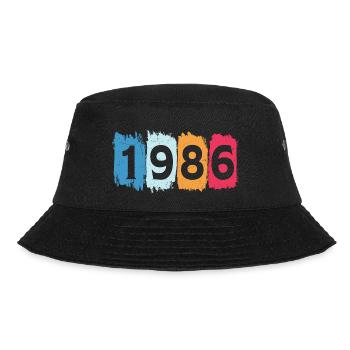Retro 1986 t-shirt 86 vintage 1986 - Bucket Hat - black - Front - Lela (165cm)