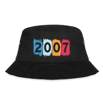 Retro 2007 t-shirt 07 vintage 2007 - Bucket Hat - black - Front - Lela (165cm)