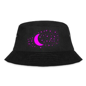 Mond und Sterne - Bucket Hat - Schwarz - Vorne - Lela (165cm)