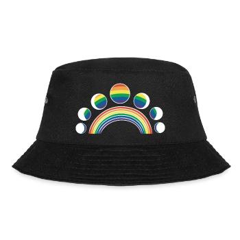 LGBT Moon Phases Moons Arcs-en-ciel - Bob - noir - Devant - Lela (165cm)
