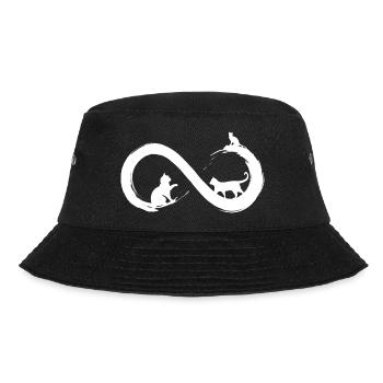 Infinity Cat - Bucket Hat - black - Front - Lela (165cm)
