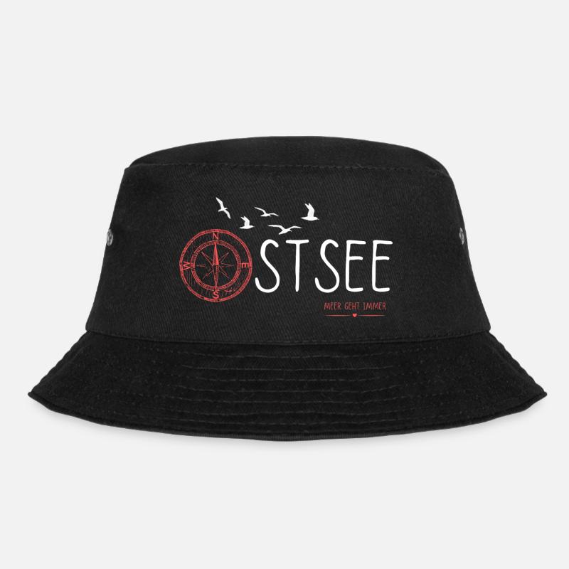 Ostseeküste - Meerliebe - Bucket Hat - Schwarz
