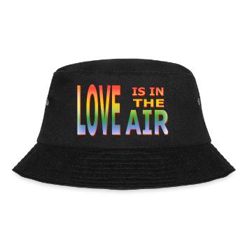 Love is in the air - Bucket Hat - black - Front - Lela (165cm)