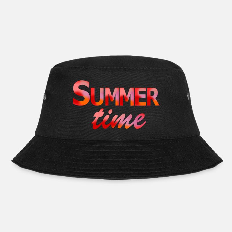 Sommerzeit - Bucket Hat - Schwarz