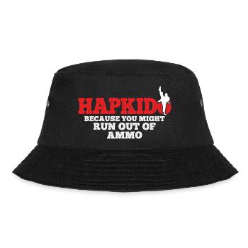 Koreanischer Kampfsport Hapkido - Bucket Hat - Schwarz - Vorne - Lela (165cm)