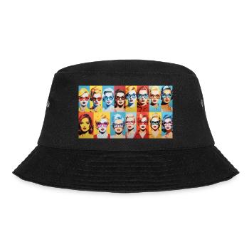 70er classic Women - Bucket Hat - Schwarz - Vorne - Lela (165cm)