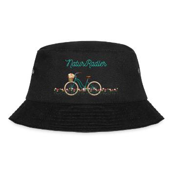 NaturRadler - Bucket Hat - Schwarz - Vorne - Lela (165cm)