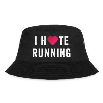 I Love/Hate Running - Bucket Hat - black - Front - Lela (165cm)