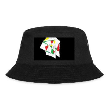 abstraktes Design - Bucket Hat - Schwarz - Vorne - Lela (165cm)