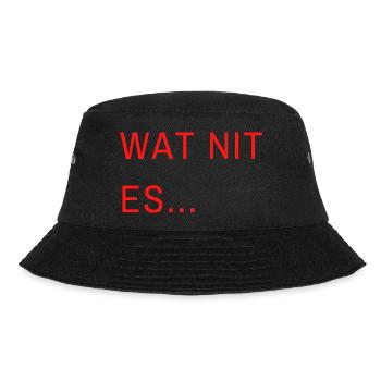 wat nit es1 - Bucket Hat - Schwarz - Vorne - Lela (165cm)