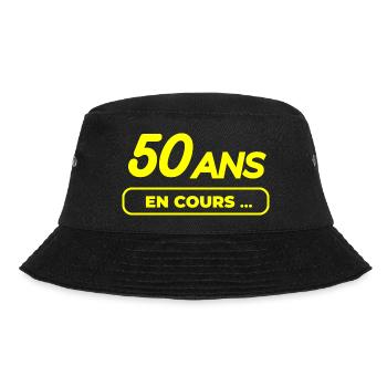 Anniversaire 50 ans humour - Bob - noir - Devant - Lela (165cm)
