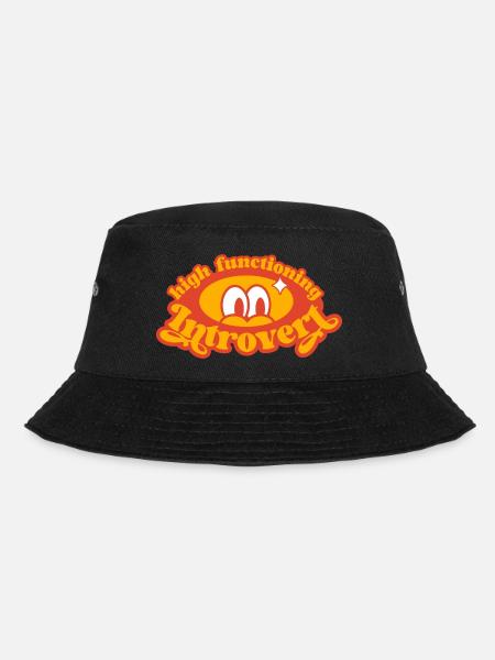 Hochfunktional introvertiert, lustig retro - Bucket Hat - Schwarz
