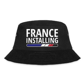 Drapeau France look usé drapeau français - Bob - noir - Devant - Lela (165cm)