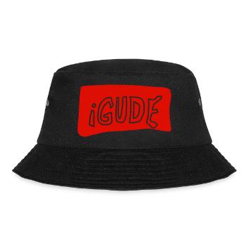 iGUDE - Bucket Hat - Schwarz - Vorne - Lela (165cm)