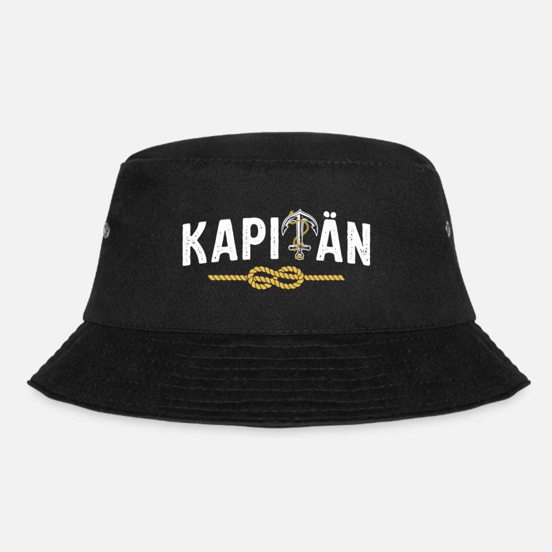 Kapitän - Bucket Hat - Schwarz