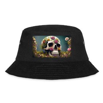 Skull - Bucket Hat - black - Front - Lela (165cm)