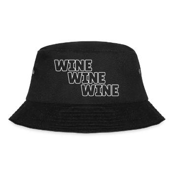 wine wine wine - Bucket Hat - black - Front - Lela (165cm)
