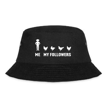 Me and My Followers chicken - Bucket Hat - black - Front - Lela (165cm)