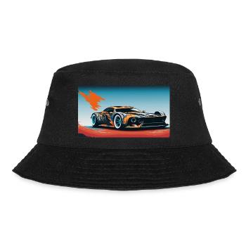 Colorful Racecar - Bucket Hat - Schwarz - Vorne - Lela (165cm)
