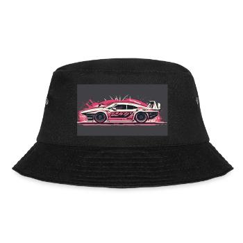 Splash Racecar - Bucket Hat - Schwarz - Vorne - Lela (165cm)
