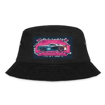 Nightlife Racecar Blue - Bucket Hat - black - Front - Lela (165cm)