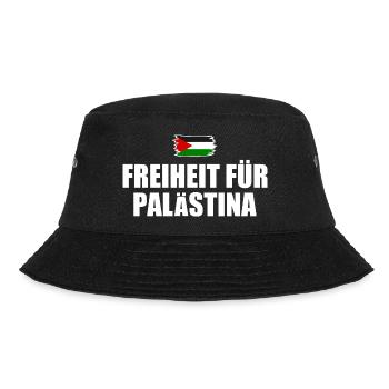 freiheit für palästina - Bucket Hat - Schwarz - Vorne - Lela (165cm)