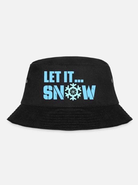 let it snow - Bucket Hat - Schwarz