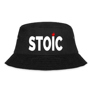 Stoic being stoic typographic artwork - Bucket Hat - black - Front - Lela (165cm)