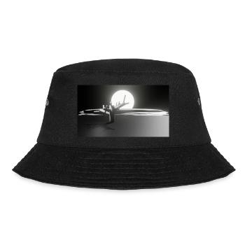 Sonne und Baum - Bucket Hat - Schwarz - Vorne - Lela (165cm)
