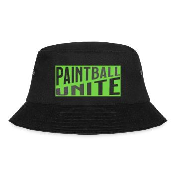 Paintbal Unite split logo in green - Bucket Hat - black - Front - Lela (165cm)