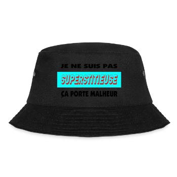 I'm not superstitious - Bucket Hat - black - Front - Lela (165cm)