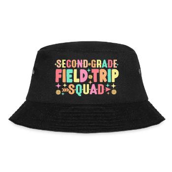 2. Zweite Klasse Exkursions-Kader-Matching - Bucket Hat - Schwarz - Vorne - Lela (165cm)