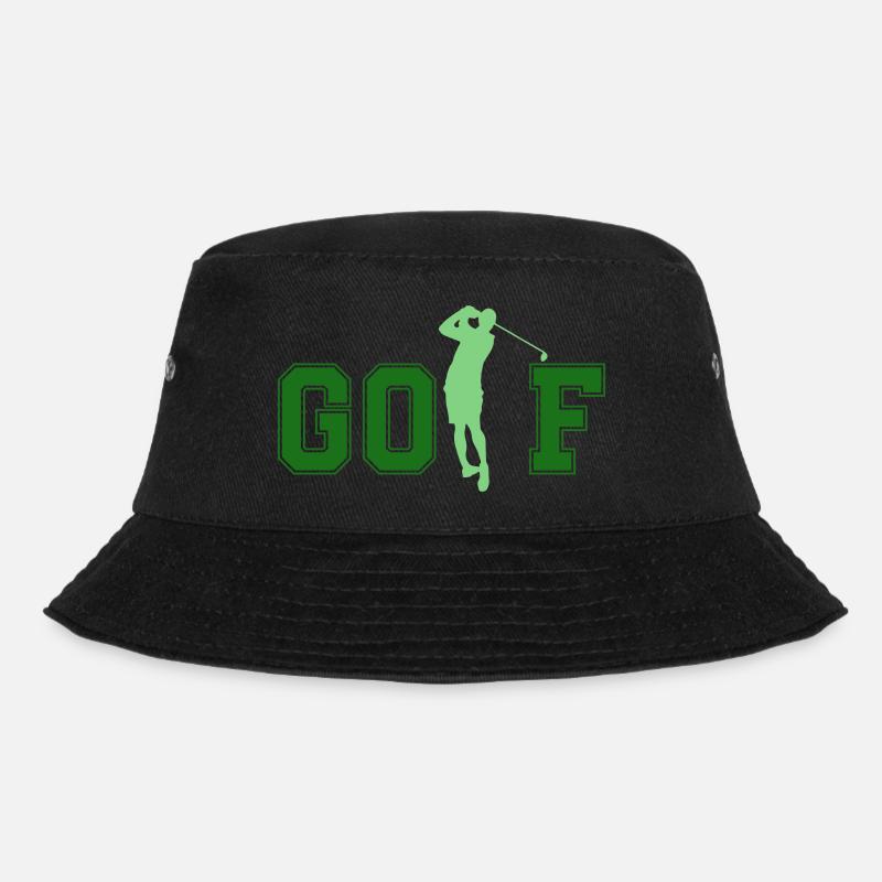 golf - Bucket Hat - Schwarz