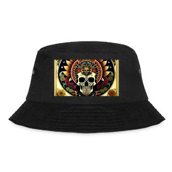 Fiesta Mexicana Skull & Bones - Bucket Hat - Schwarz - Vorne - Lela (165cm)