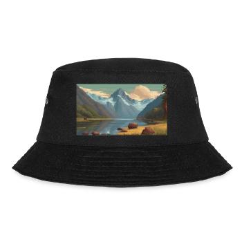 Fiordland National Park, New Zealand - Bucket Hat - black - Front - Lela (165cm)