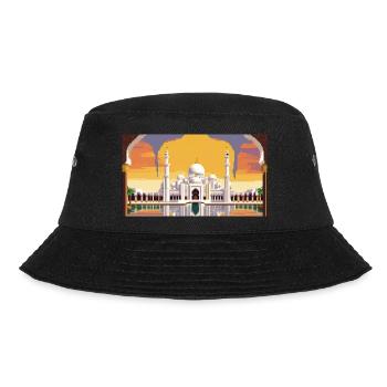 Scheich-Zayid-Moschee, Abu Dhabi, Vereinigte Arabische Emirate, Pixel A - Bucket Hat - Schwarz - Vorne - Lela (165cm)