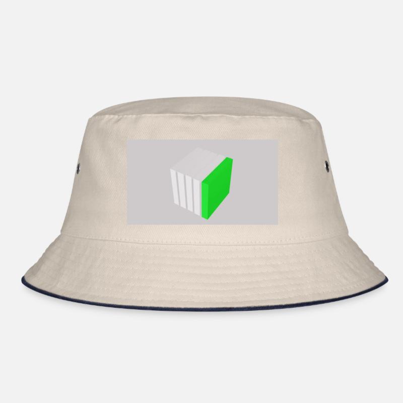 Splitting cube green Bucket Hat