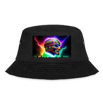 Mexikanischer Fußball Schamane - Bucket Hat - Schwarz - Vorne - Lela (165cm)
