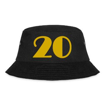 20. 20 YEARS. 20th ANNIVERSARY. 20TH ANNIVERSARY. - Bucket Hat - black - Front - Lela (165cm)
