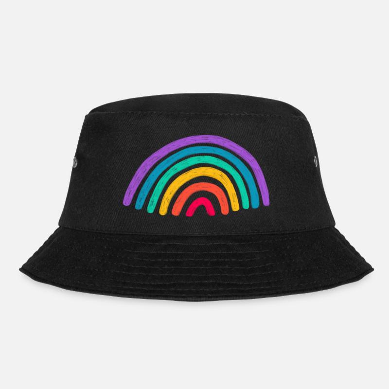 Rainbow - Bucket Hat - Schwarz