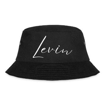 Levin Name T-Shirt Gift for Men - Bucket Hat - black - Front - Lela (165cm)