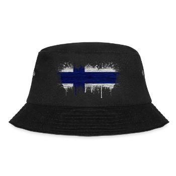 Finland Suomi helsinki scandinavia viking fine FIN - Bucket Hat - black - Front - Lela (165cm)